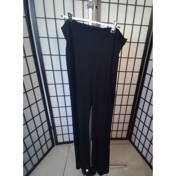 2-PIECE JERSEY SET WOMEN'S Black Long Sleeve Top & Pants Size Medium - Picture 7 of 7
